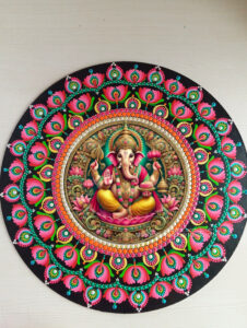 Dot mandala wall hanging