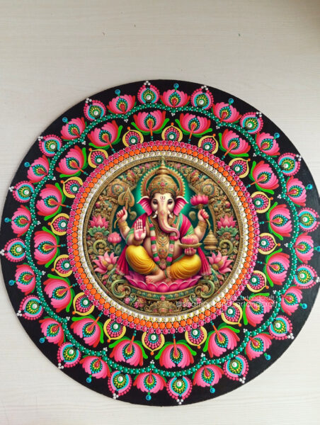 Dot mandala wall hanging