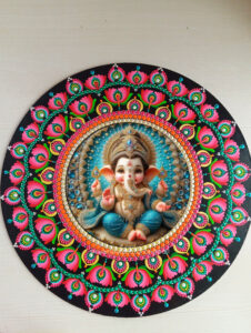 Dot mandala wall hanging