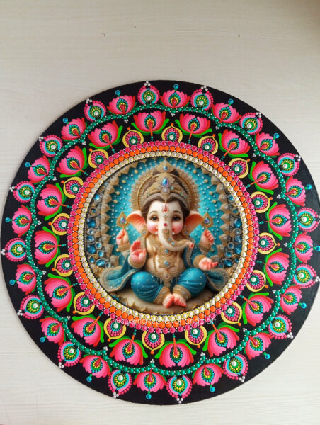 Dot mandala wall hanging
