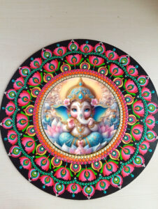 Dot mandala wall hanging