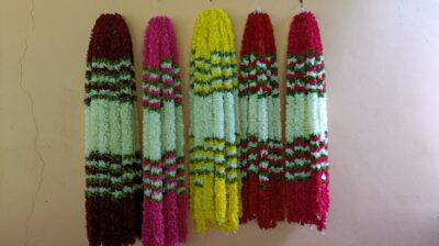 Artificial cloth flowers